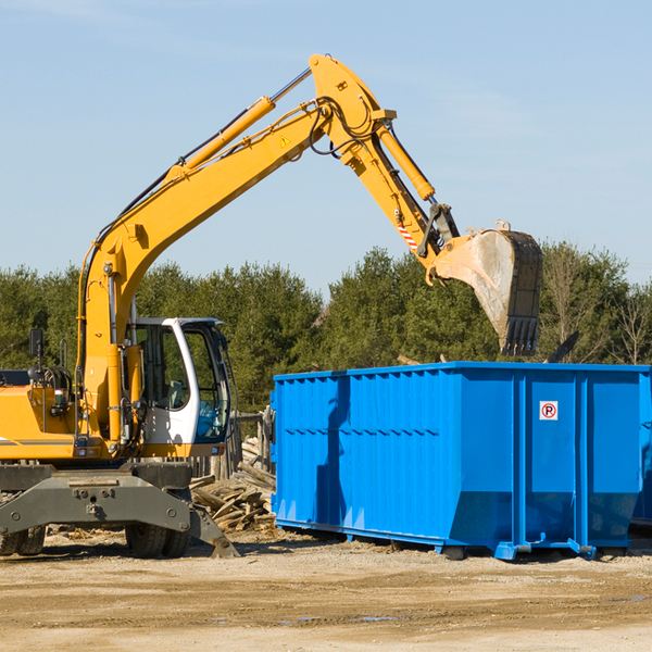 how does a residential dumpster rental service work in Voss